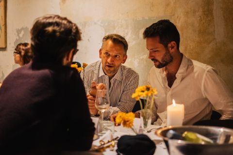 Dennis at the Secret Berlin Dinner, an executive dinner for embedded analytics leaders.